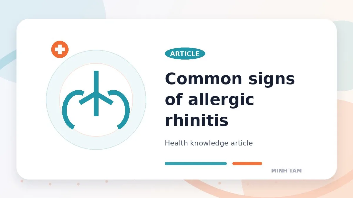 Common signs of allergic rhinitis