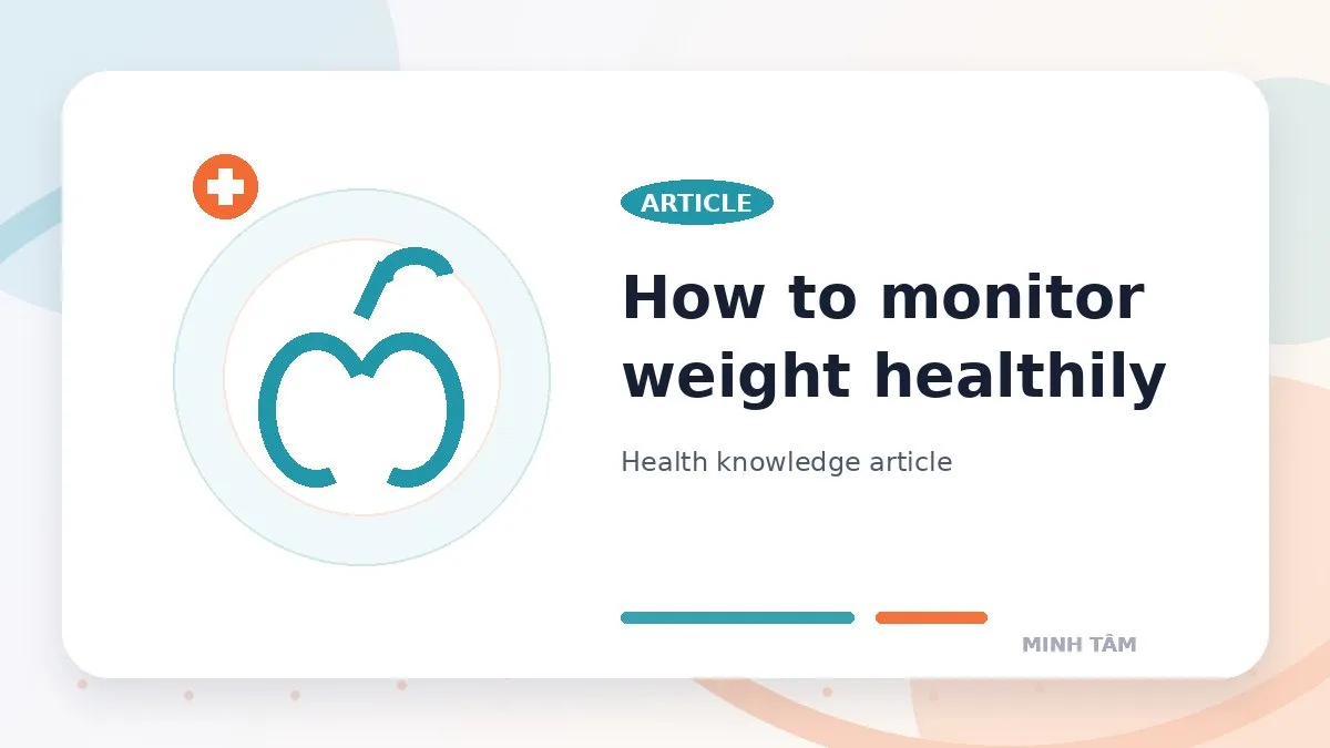 How to monitor weight healthily