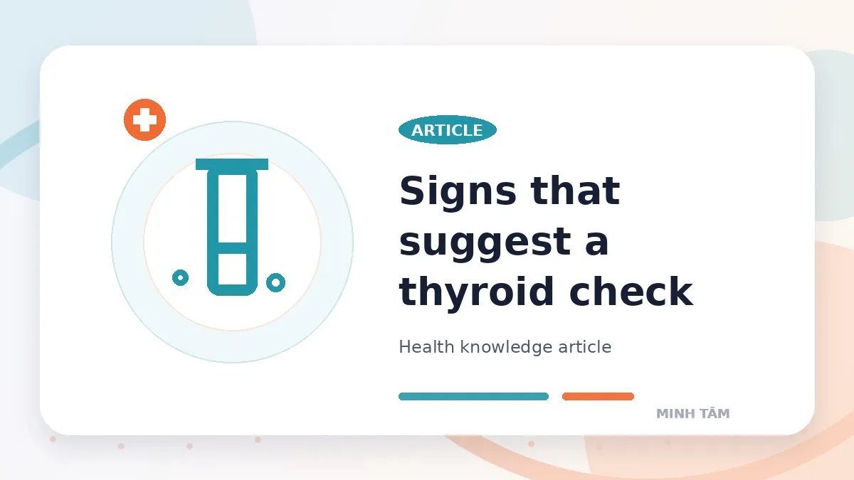Signs that suggest a thyroid check
